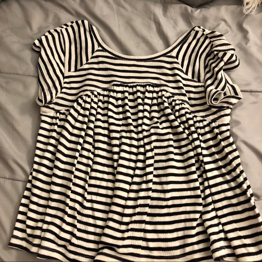 Striped Free People Blouse